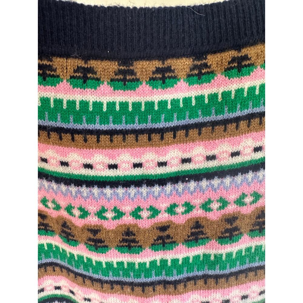 J. Crew Wool Fair Isle Knit Skirt Large - Picture 4 of 7